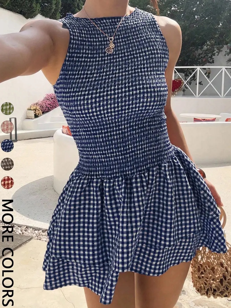 Women's Casual Sleeveless Short Dress
