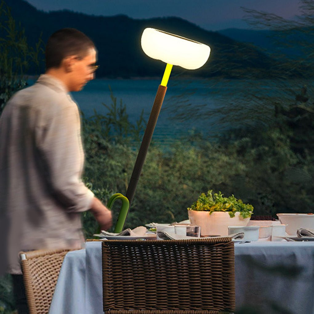 Portable Solar Outdoor Floor Lamp for Lawn BBQ Party Camping Activities