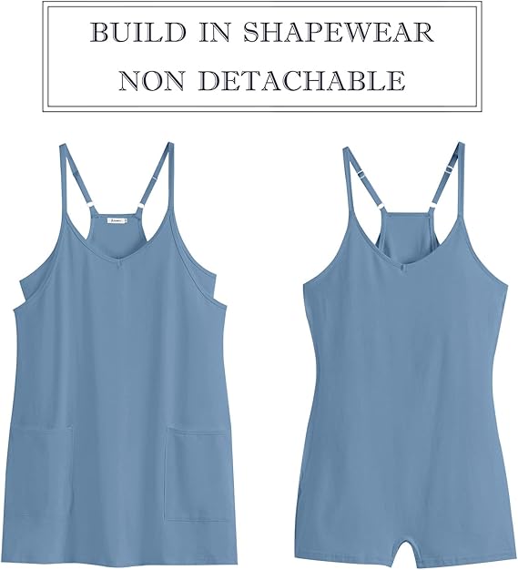 Women's Summer Sleeveless Mini Dress Athletic Spaghetti Strap