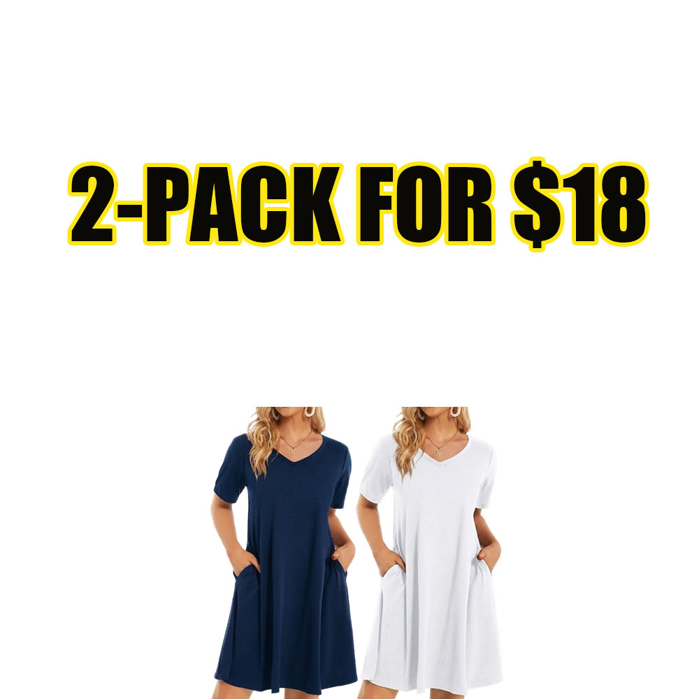Women's Everyday Comfort Pocket Lounge Dress