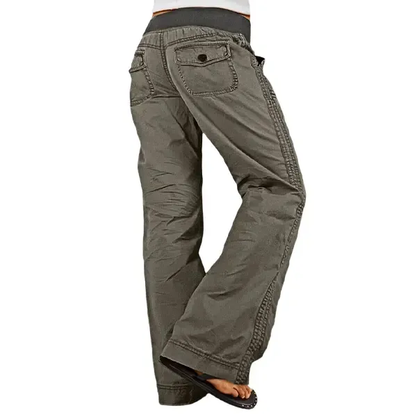 ⚡FINAL SALE⚡- Women's High Stretch Mid Rise Straight Pants