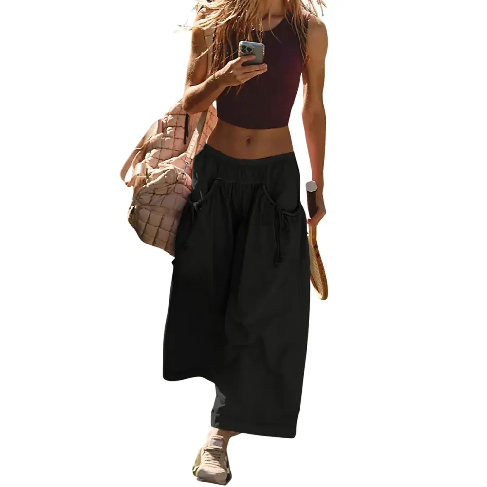Women's Loose-Fit Wide-Leg Sweatpants