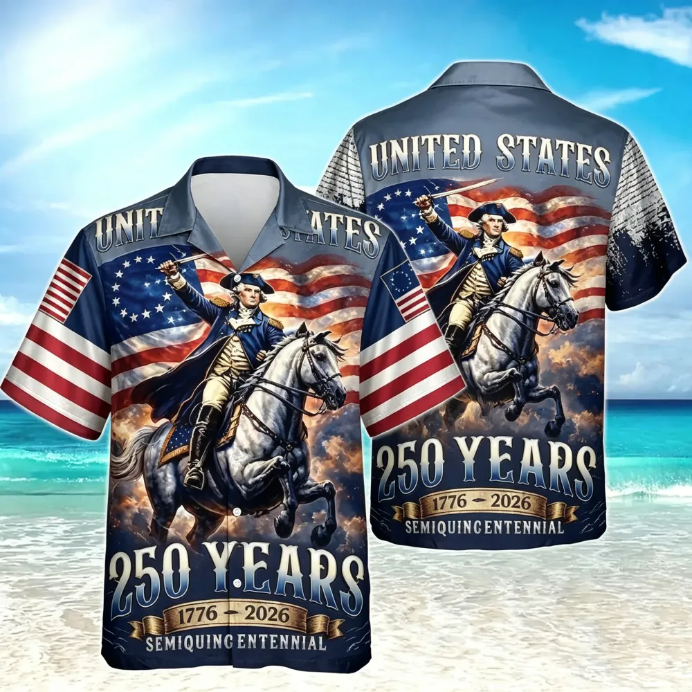 Retro Hawaii 250 Years of Freedom 1776 - 2026 Eagle Patriotic Shirt
