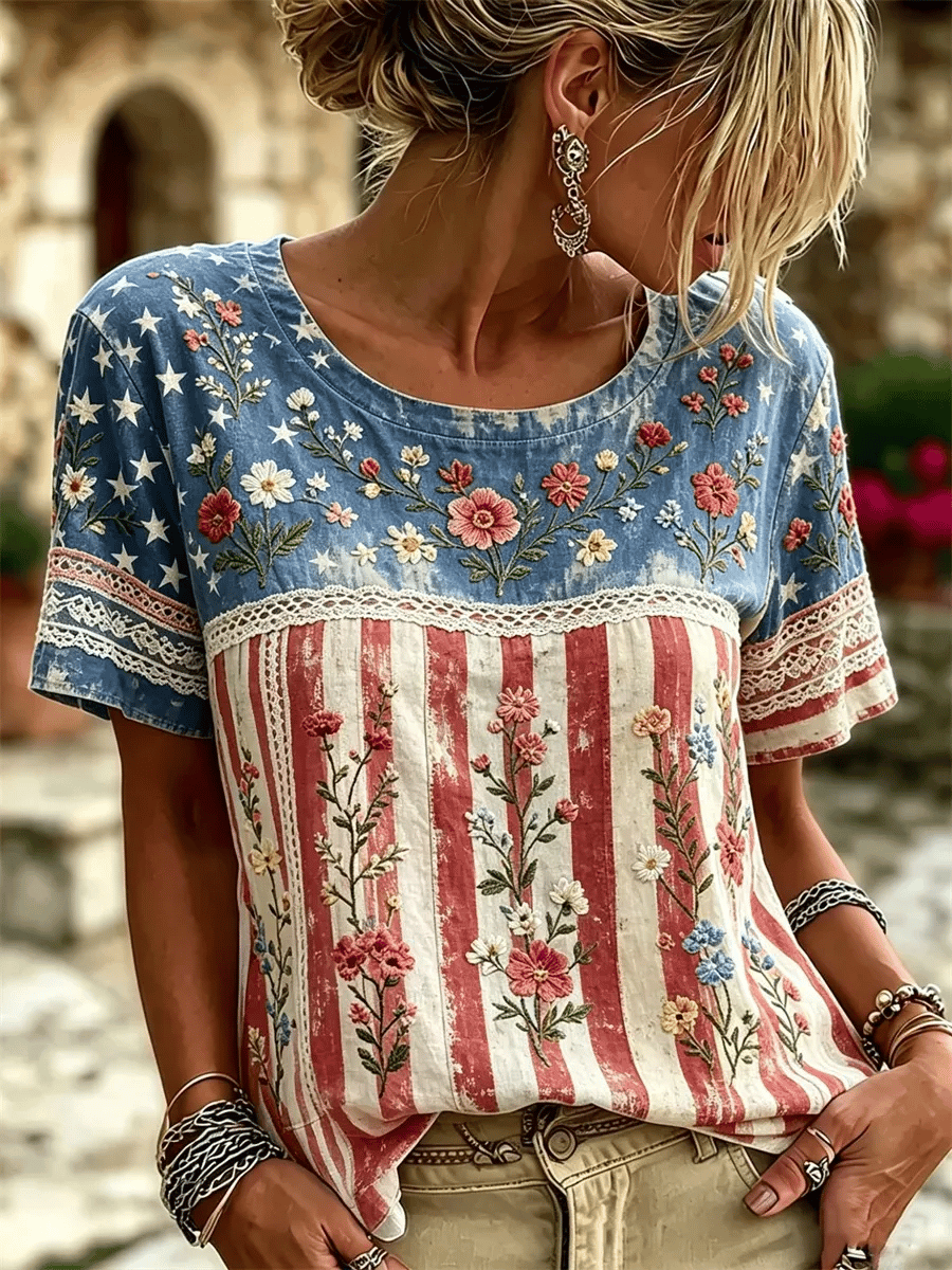 Women'S Casual Printed Top