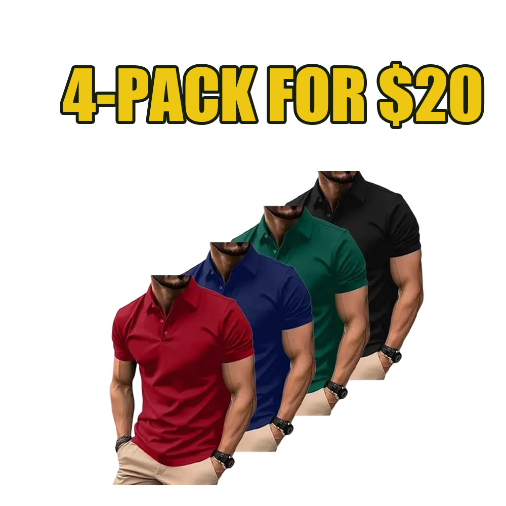 Essential Comfort Polo Shirt 8-Pack