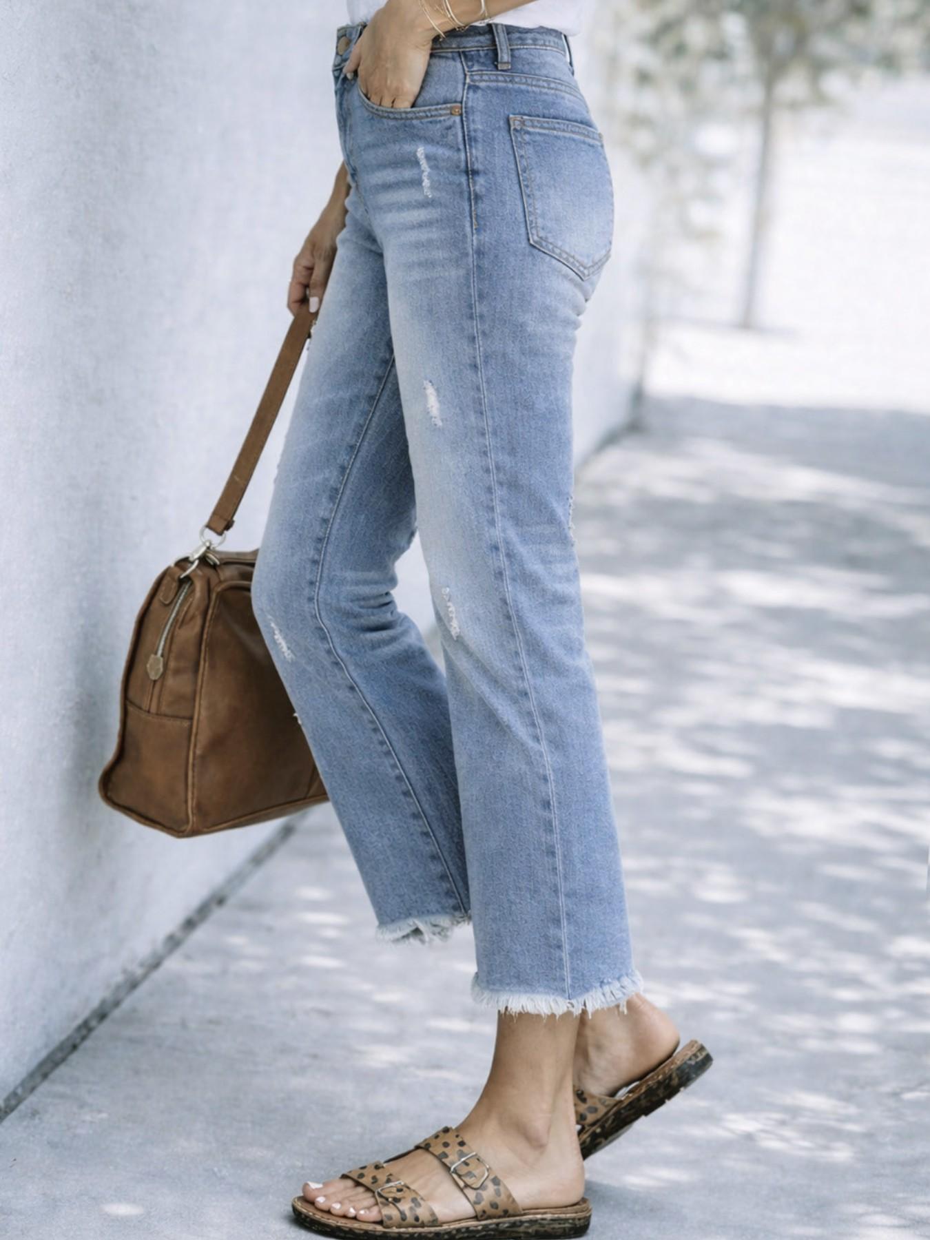 Women's Loose-Fit Straight-Leg Jeans — Casual & Versatile