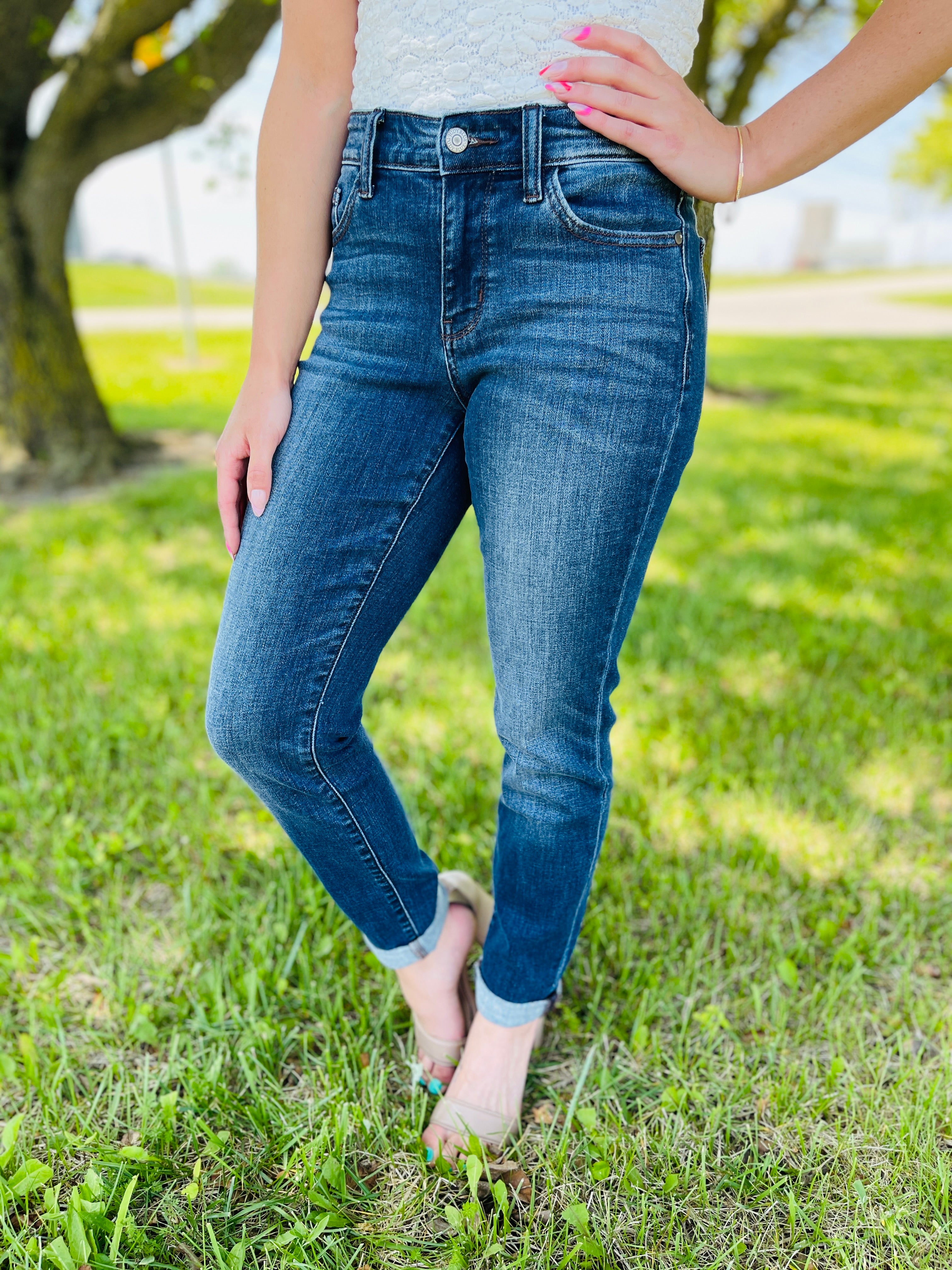 Judy Blue Plus/Reg Simply Perfect Non Distressed Slim Fit Jeans