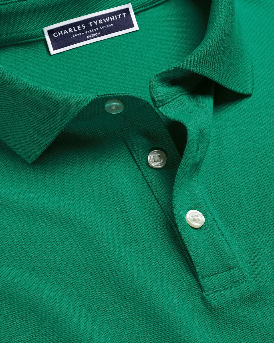 Men'S Casual Business POLO Shirt, Breathable Pique Fabric