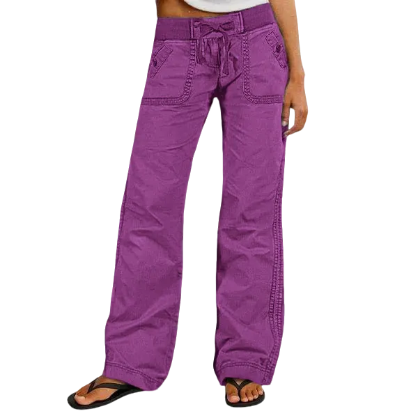 ⚡FINAL SALE⚡- Women's High Stretch Mid Rise Straight Pants
