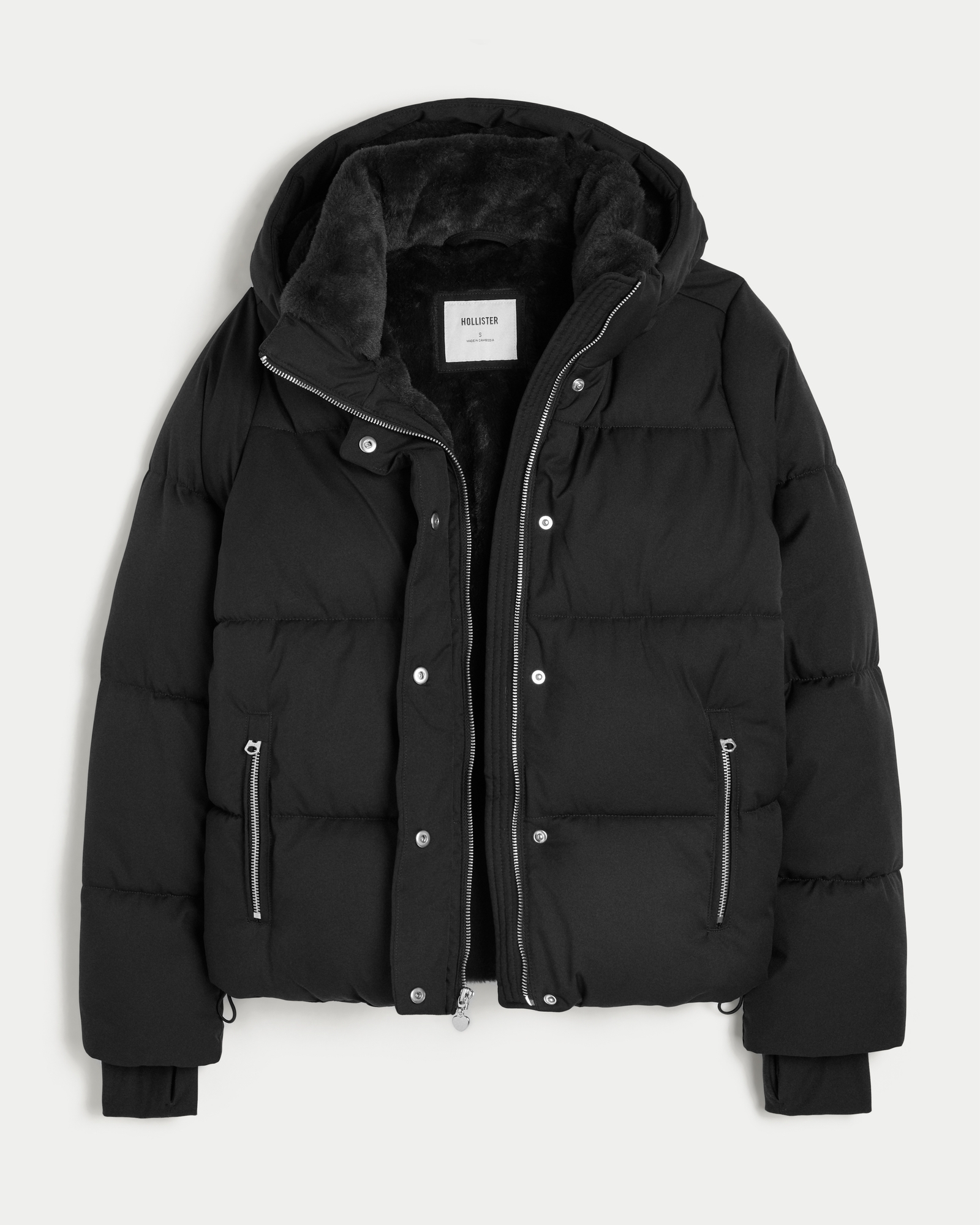 Faux Fur-Lined All-Weather Puffer Jacket
