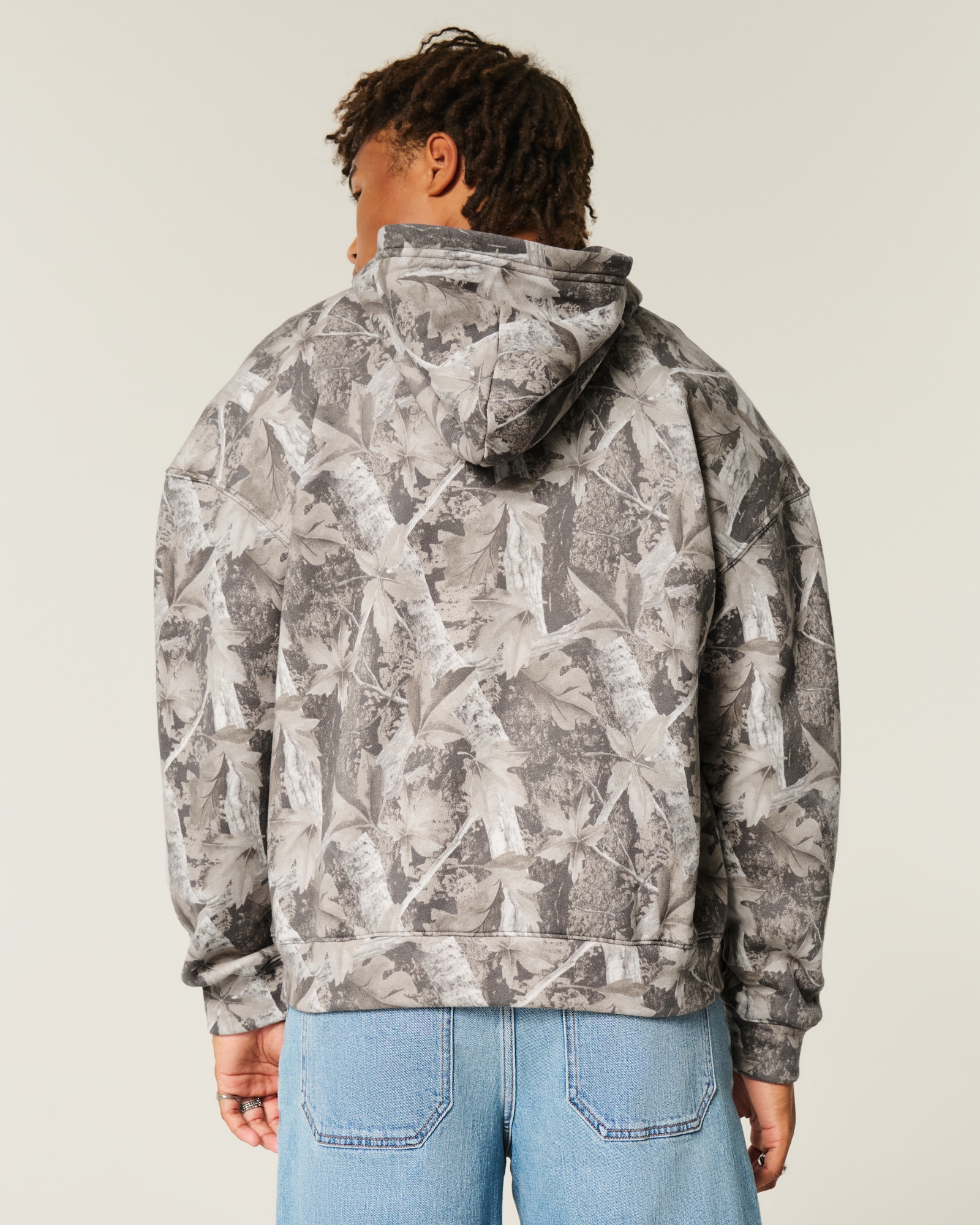 Boxy Zip-Up Hoodie