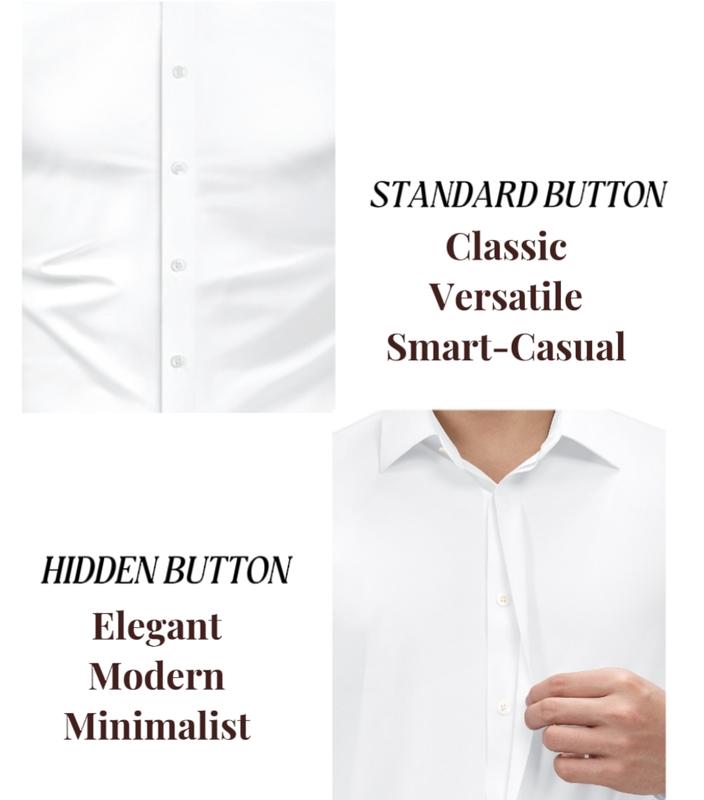 Men’s Stretch Slim-Fit Long Sleeve Dress Shirt