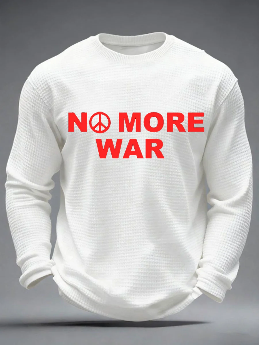 Men's No War Waffle Long Sleeve T-Shirt