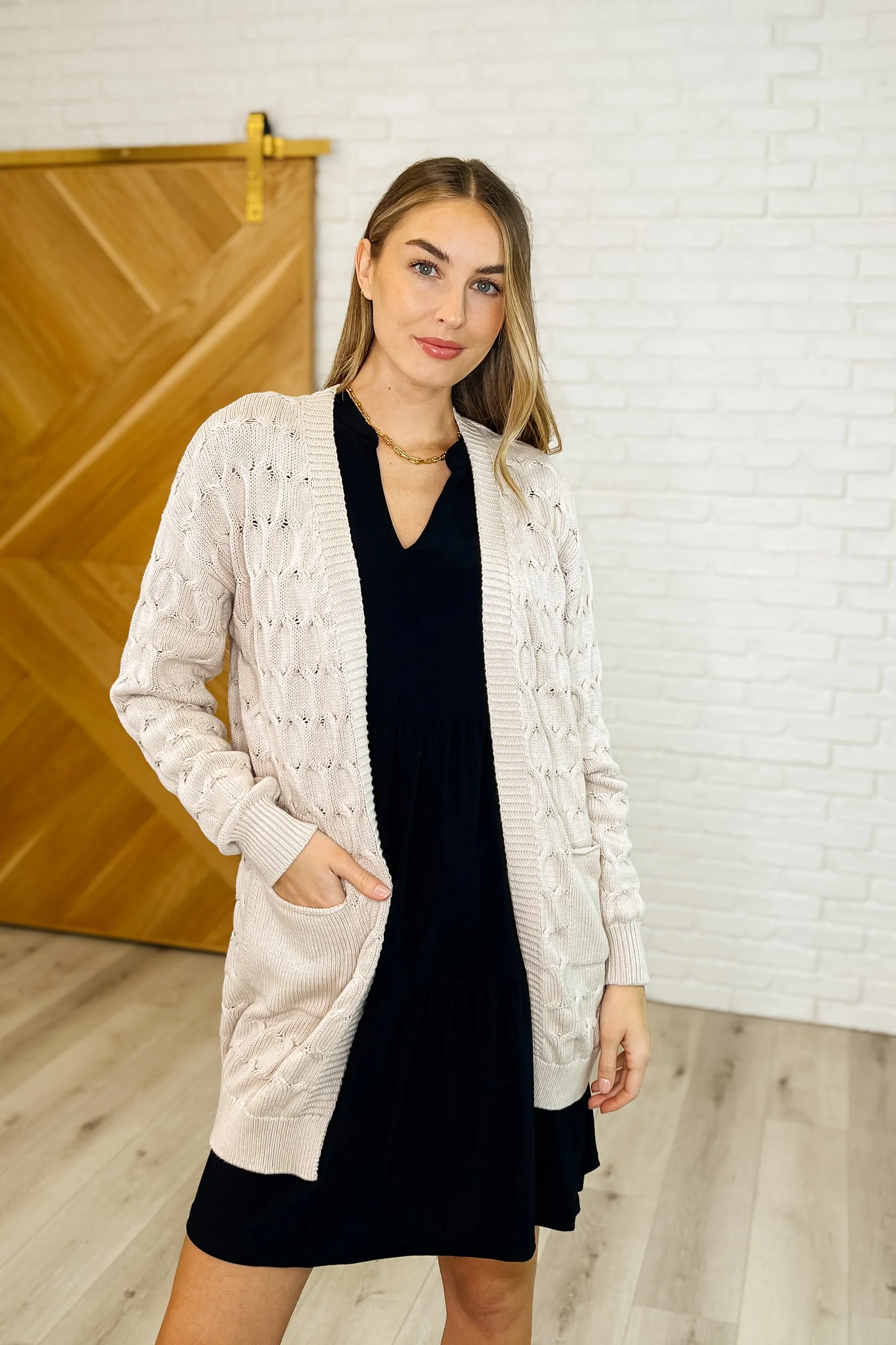 Laugh Airily Cable Knit Cardigan