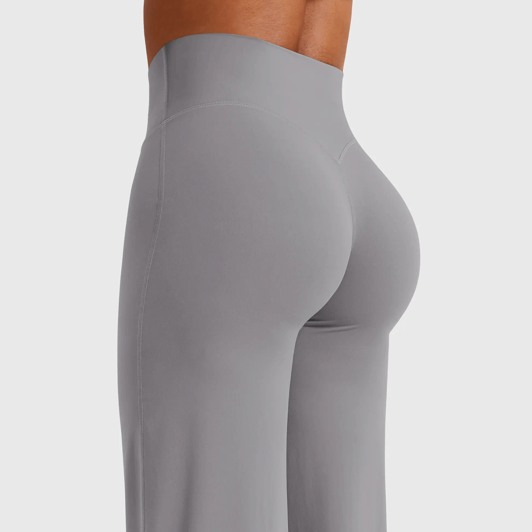 Leggings High-Waist Straight-Leg No Front Seam Buttery Soft Gym Yoga Pants for Women Fitness Tights