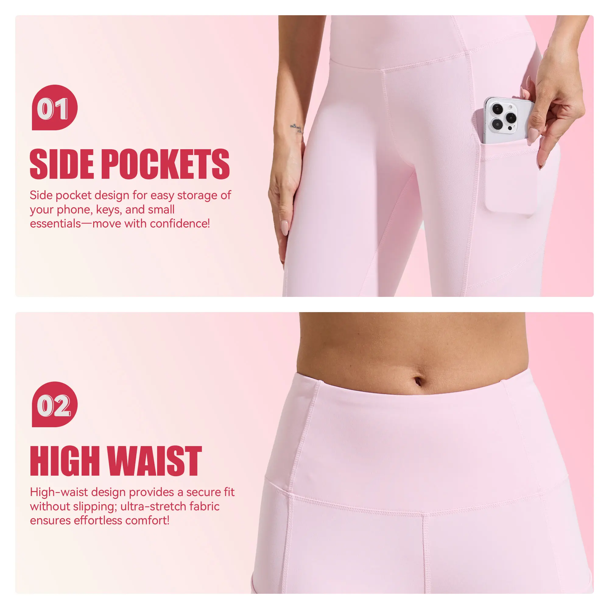 Women's Biker Shorts with Pockets, 11