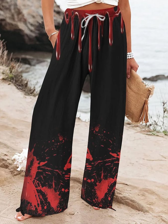 Women'S Casual Bloodstained Trousers
