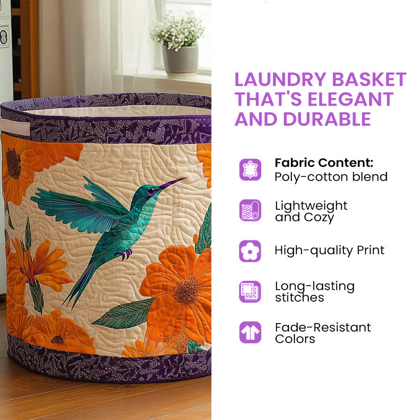 Rainbow Stack Quilted Laundry Basket GFTOQA663