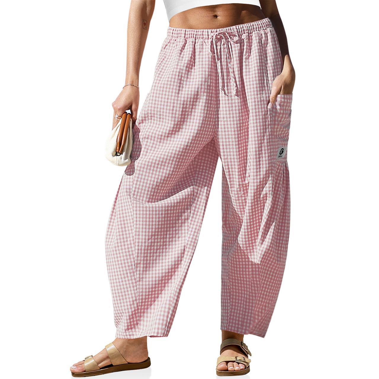 ✨ MAY SALE | Womens Linen Wide Leg Striped Pants -100%Cotton✨