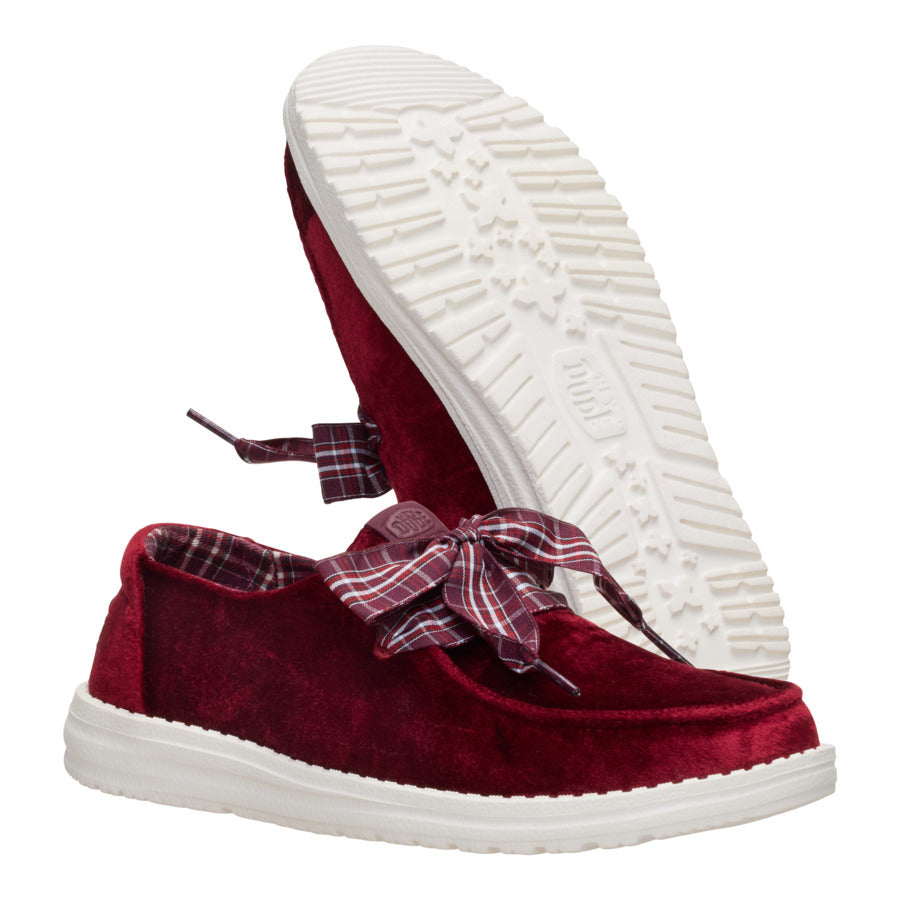 Wendy Holiday Bow - Burgundy