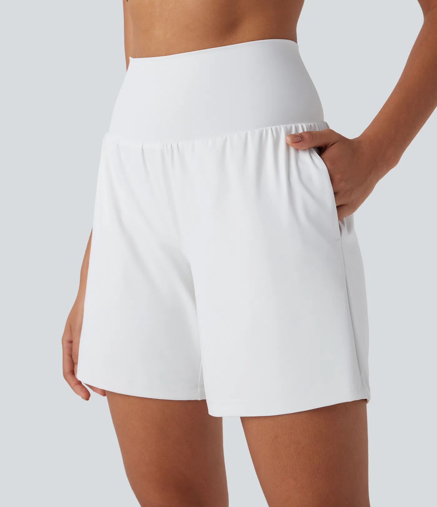 🔥🔥Women’s 2-in-1 Super High-Waisted Cool-Touch Yoga Shorts with Pockets (3