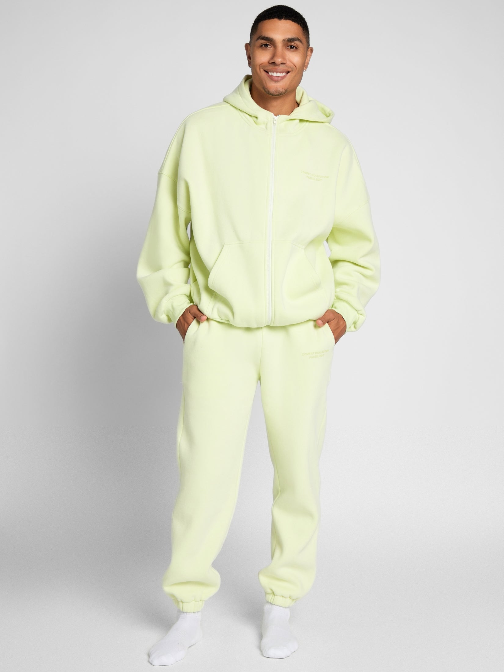 Pastel Zip Hoodie