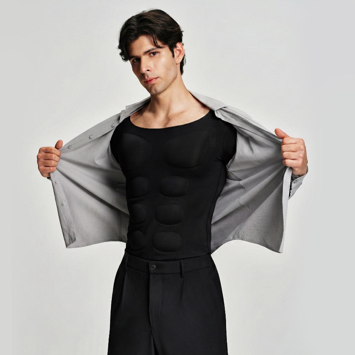 Men's Invisible, Seamless Muscle-Enhancing T-Shirt