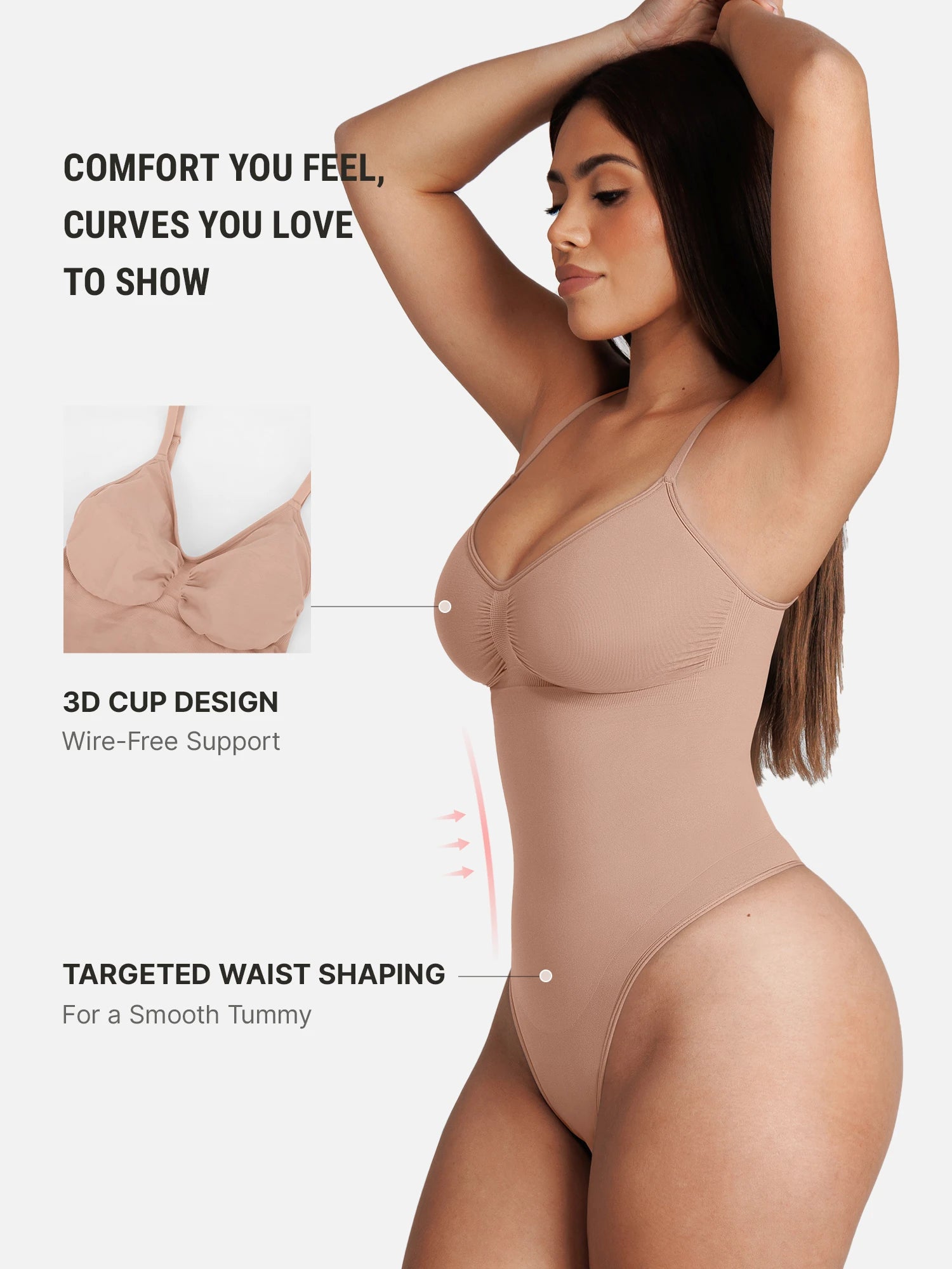 Feelingirl Smooth Contour™ Tummy Control Seamless Bodysuit