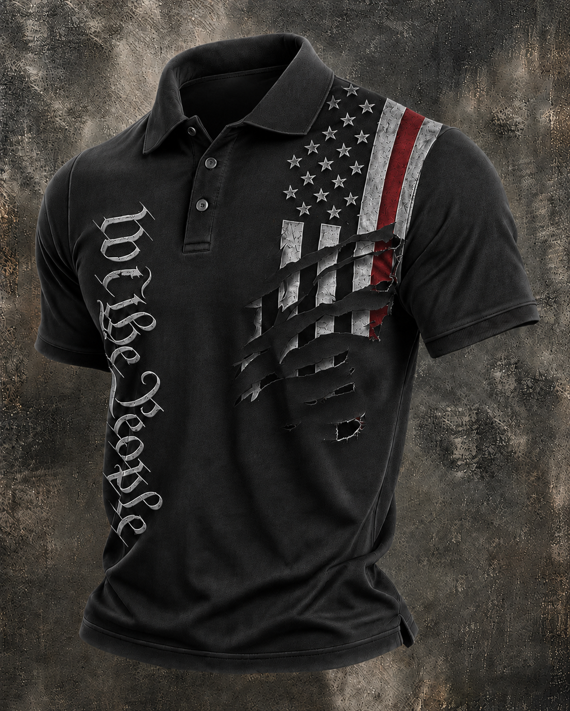 Men'S Retro American Patriots Independence Day 250Th Anniversary Commemorative Lapel Short Sleeved Shirt