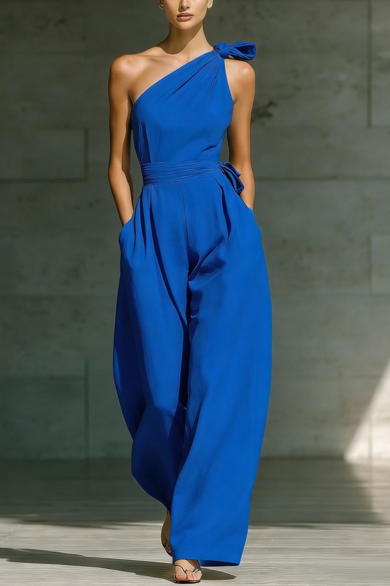 📦📦LAST DAY SAVE 49% ⏰Elegant Off-the-shoulder Loose Linen Jumpsuit