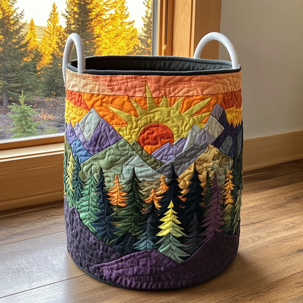 Sunshine  Quilted Laundry Basket – 2026 New 3D Textured Craft Design