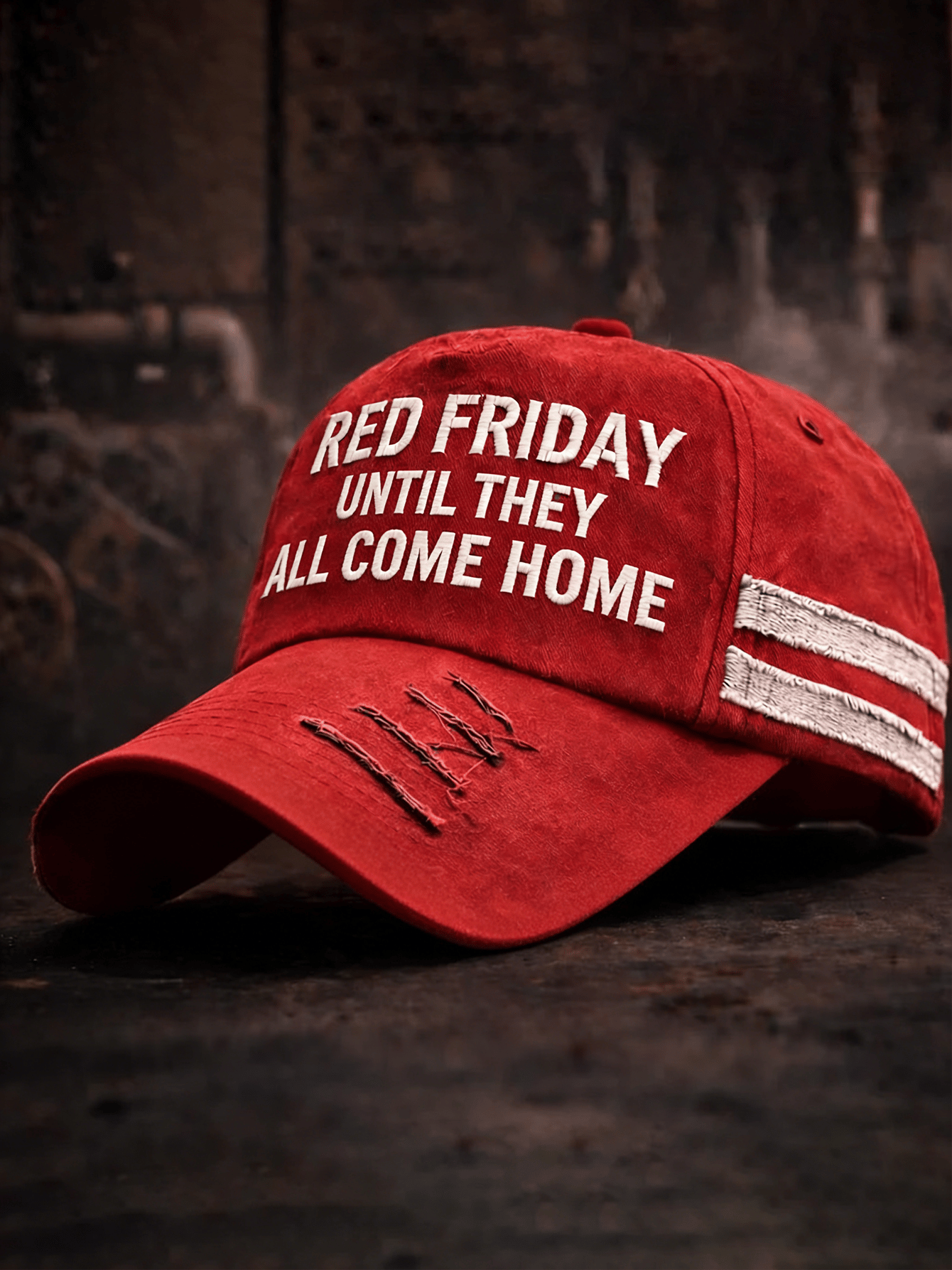 Red Friday Print Casual Hat (Unisex)