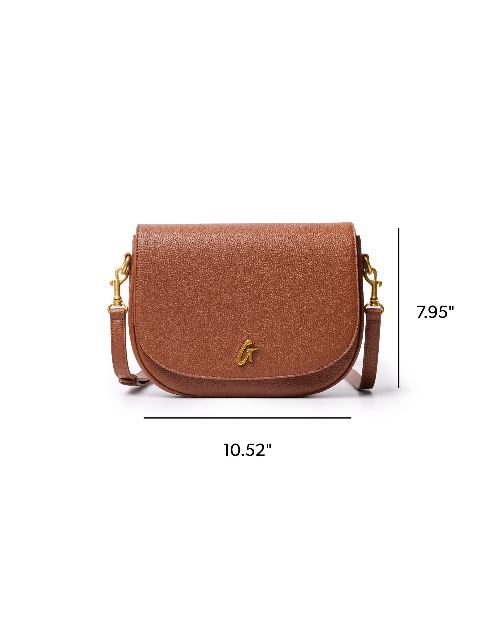 LARGE PEBBLE SHOULDER BAG - BROWN
