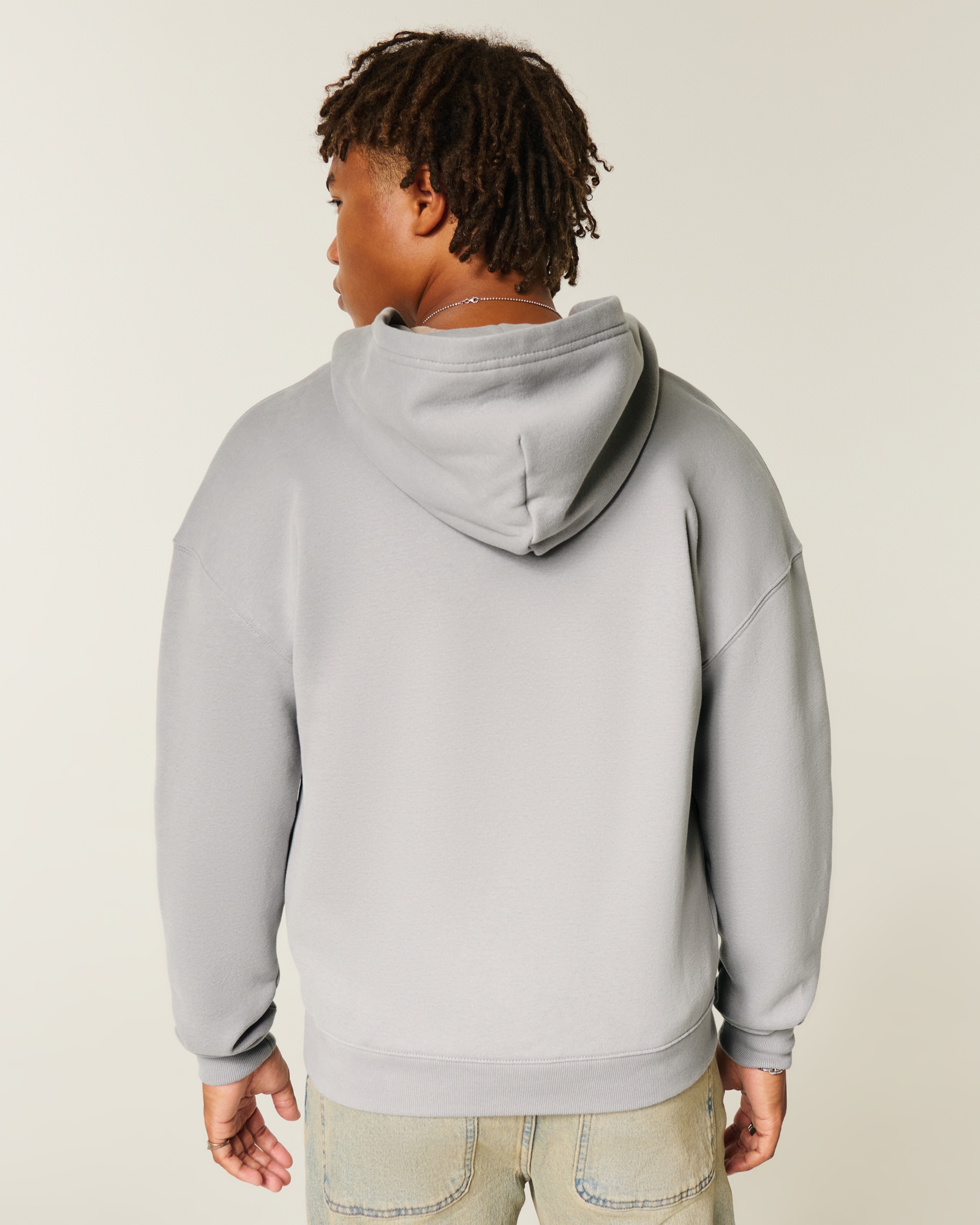 Boxy Zip-Up Hoodie