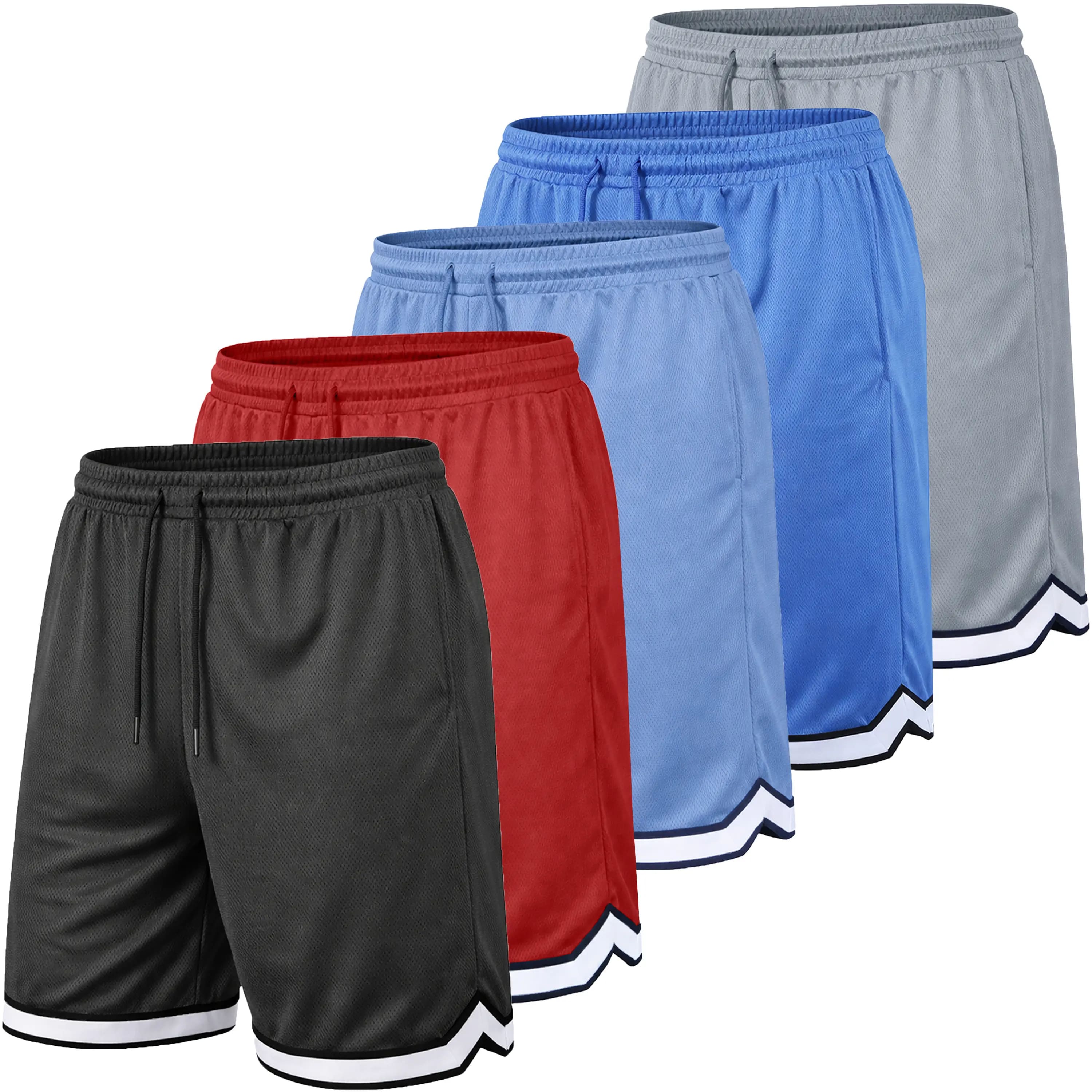 Men's Premium Active Moisture Wicking Workout Mesh Shorts With Trim Summer Outdoor Bottoms