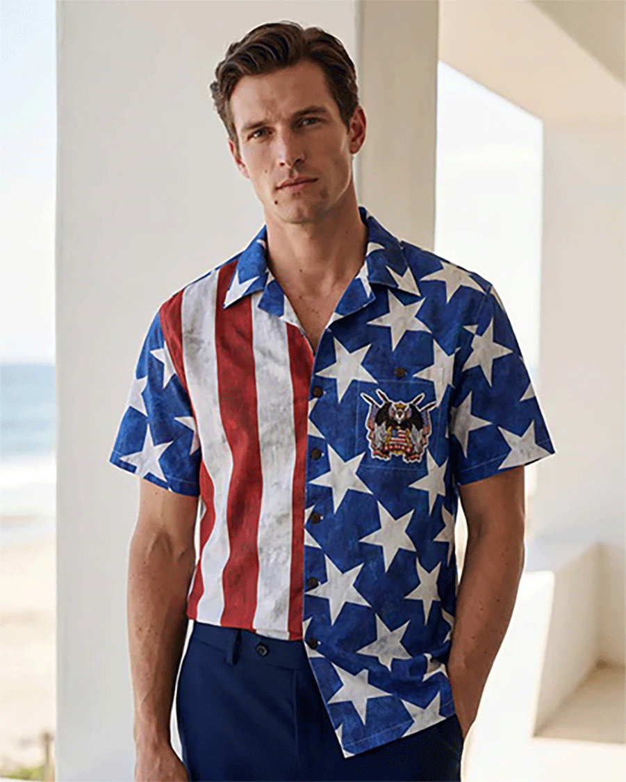 Patriot's Honor Men's Hawaiian Shirt