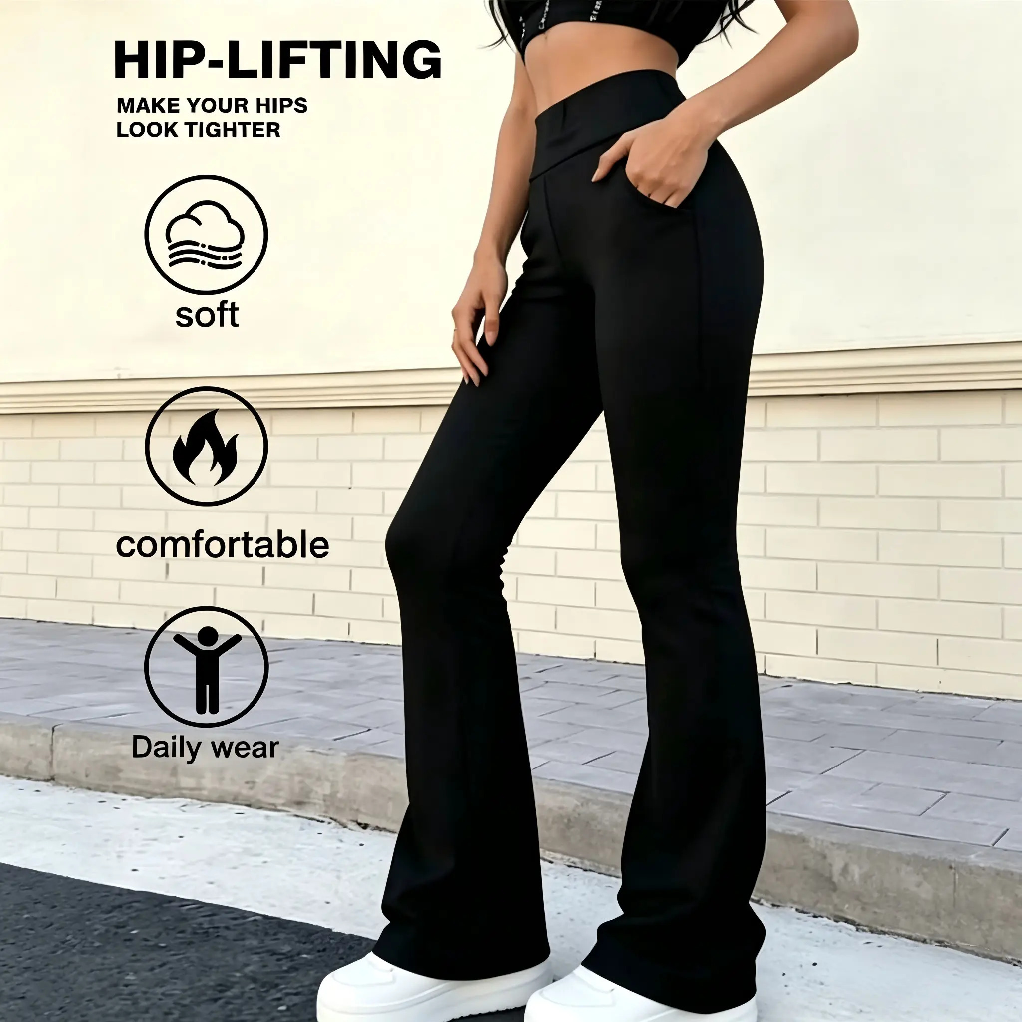 Women's High-Stretch Slight-Flared Athletic Pants
