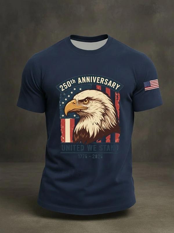 250Th Anniversary United Eagle Head Commemorative T-Shirt