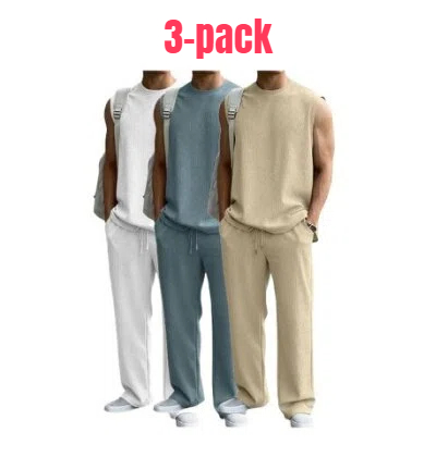 ⚡ Men's 2 Piece Rib Knit Sweatsuit 🔥