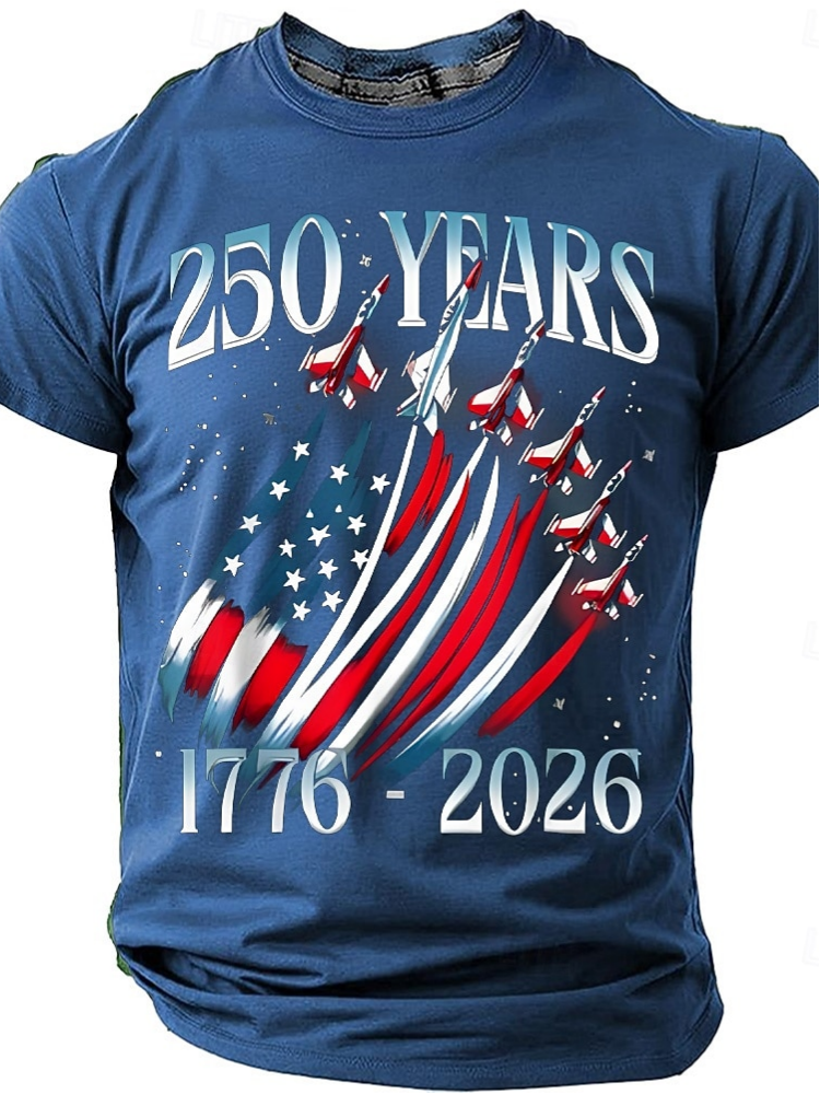 Creative Flying Formation 250Th Anniversary Commemorative T-Shirt