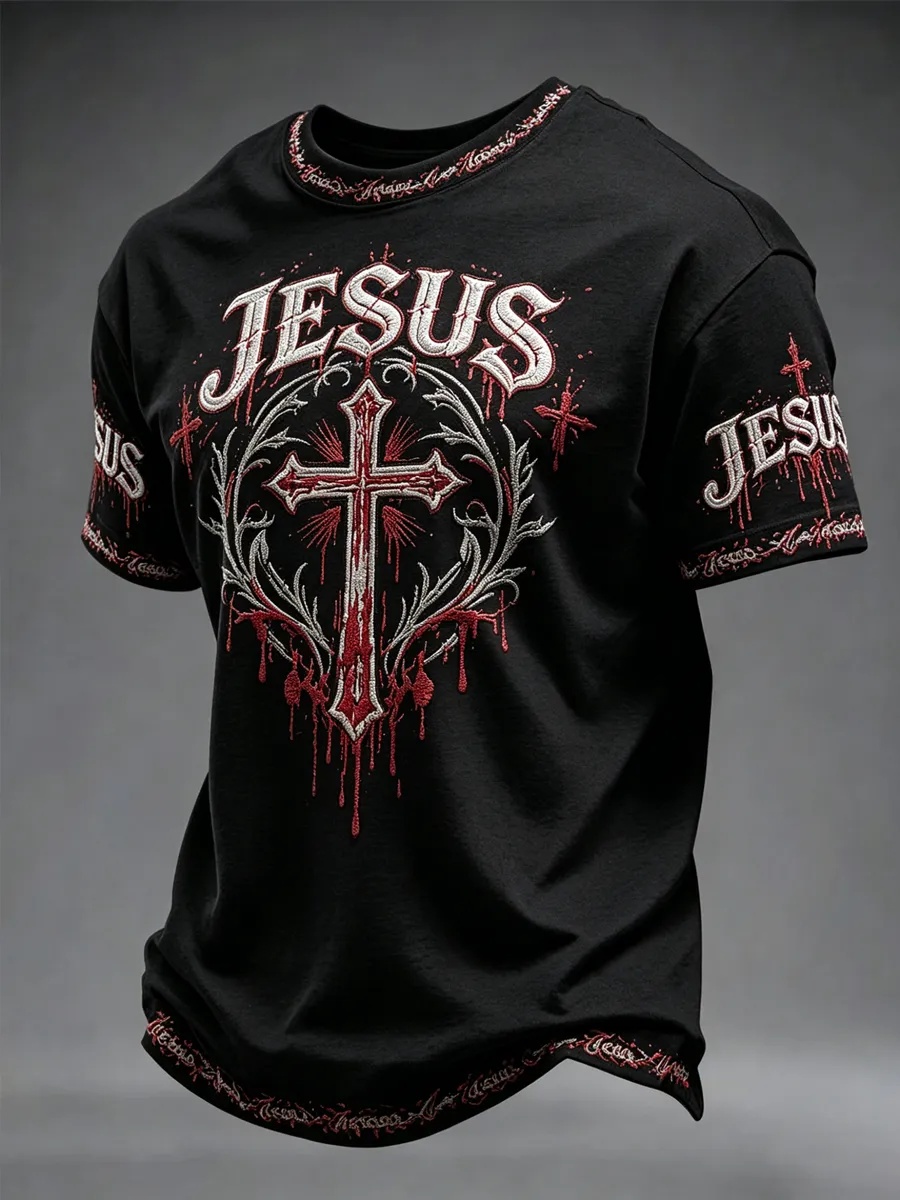 Men's Dark Faith Printed T-Shirt