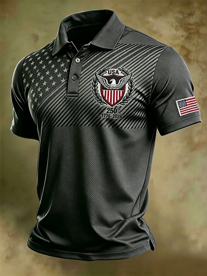 Men's U.S. 250th Anniversary Printed Polo Shirt