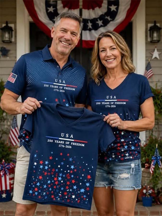 Women'S Casual Independence Day Printed Top
