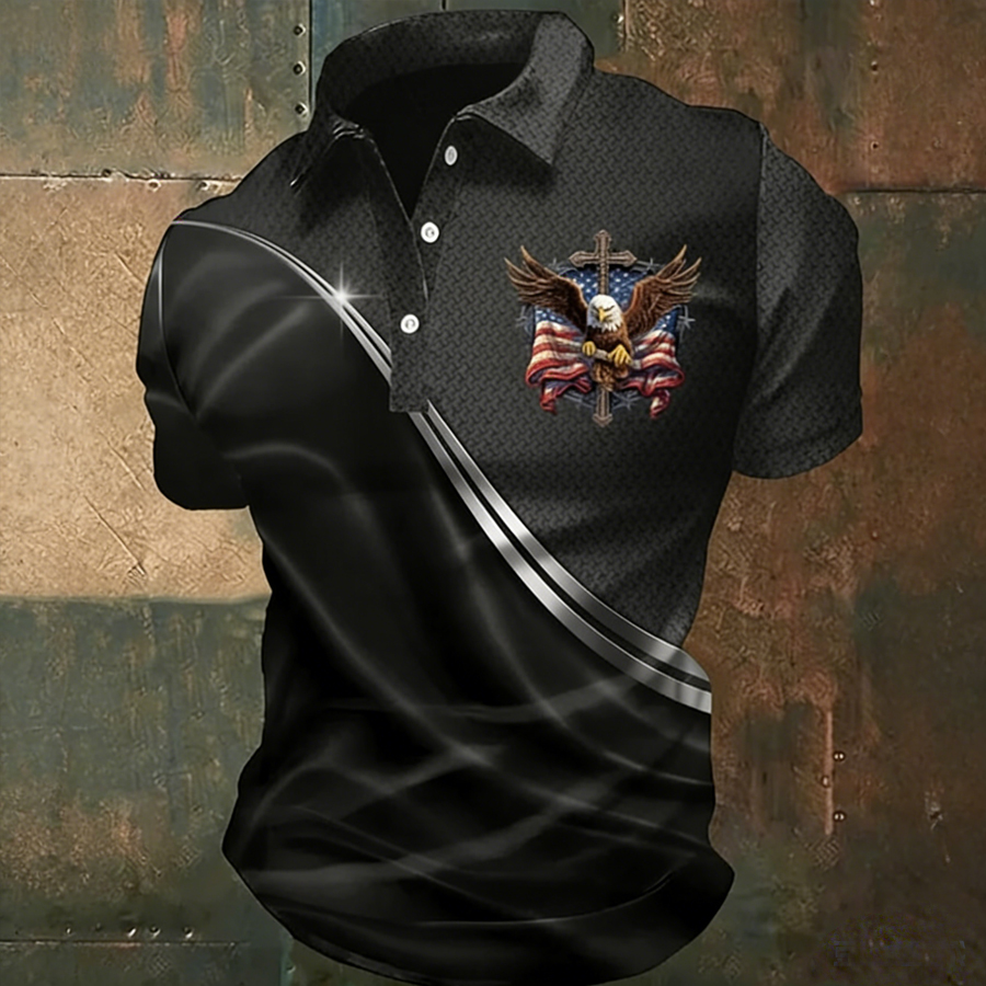 Men'S 250Th Anniversary Commemorative Printed Men'S Polo Shirt In The United States