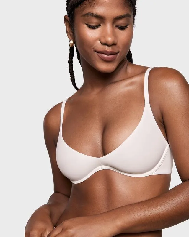 Women's Inbarely Plus Plunge Bra - Unlined Underwire Sexy Demi Balconette Bras