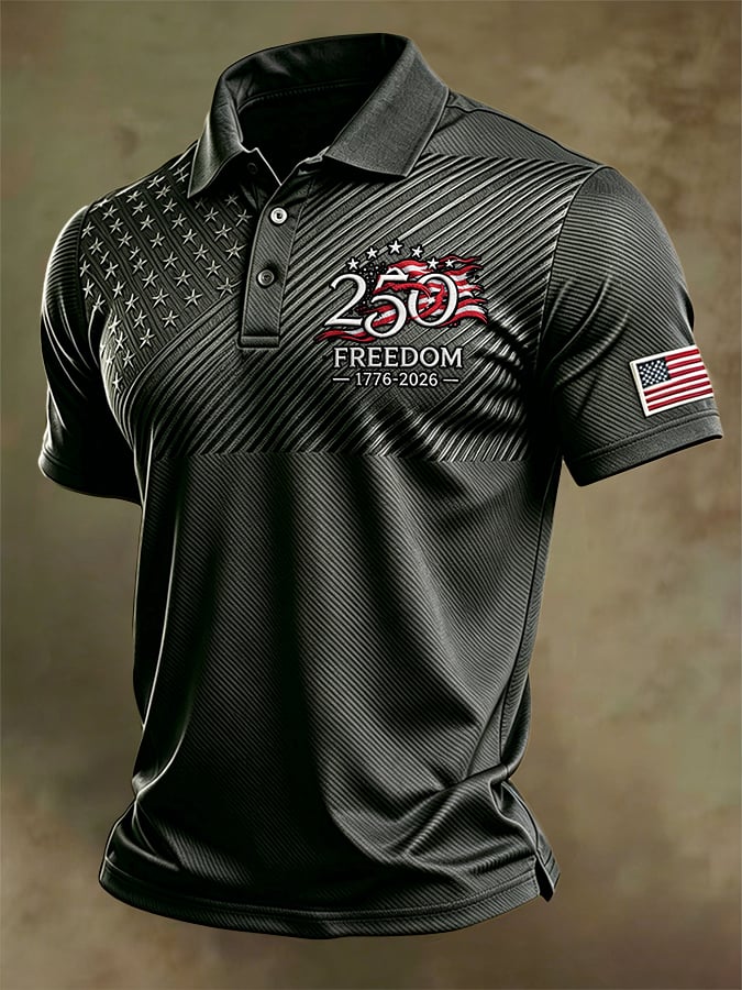 Men's U.S. 250th Anniversary Printed Polo Shirt