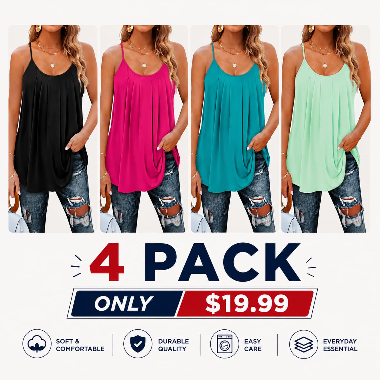 Summer SwimWeek Tank Tops for Women Vacation Outfits 2026 Fashion Trendy Clothes