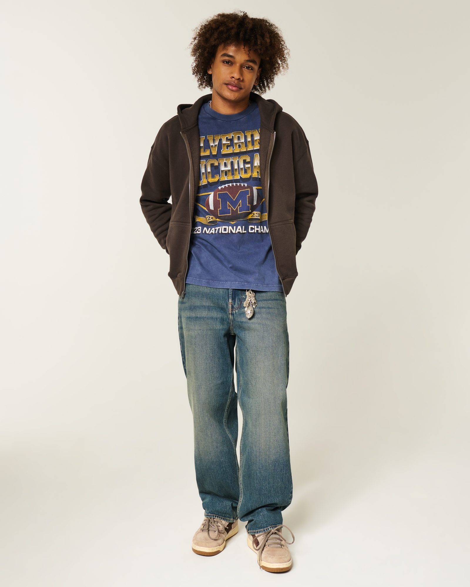 Boxy Zip-Up Hoodie