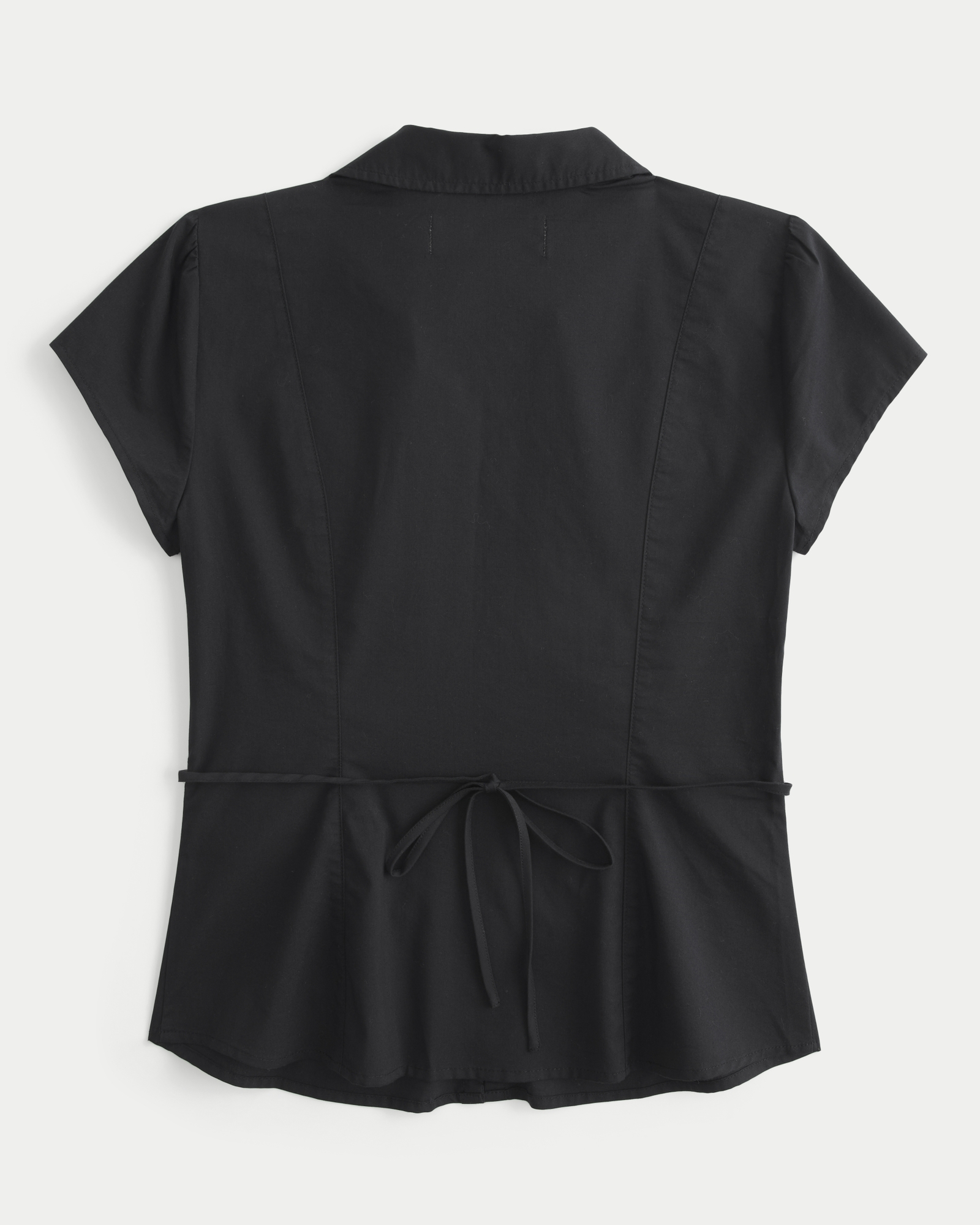 Short-Sleeve Ruched Shirt