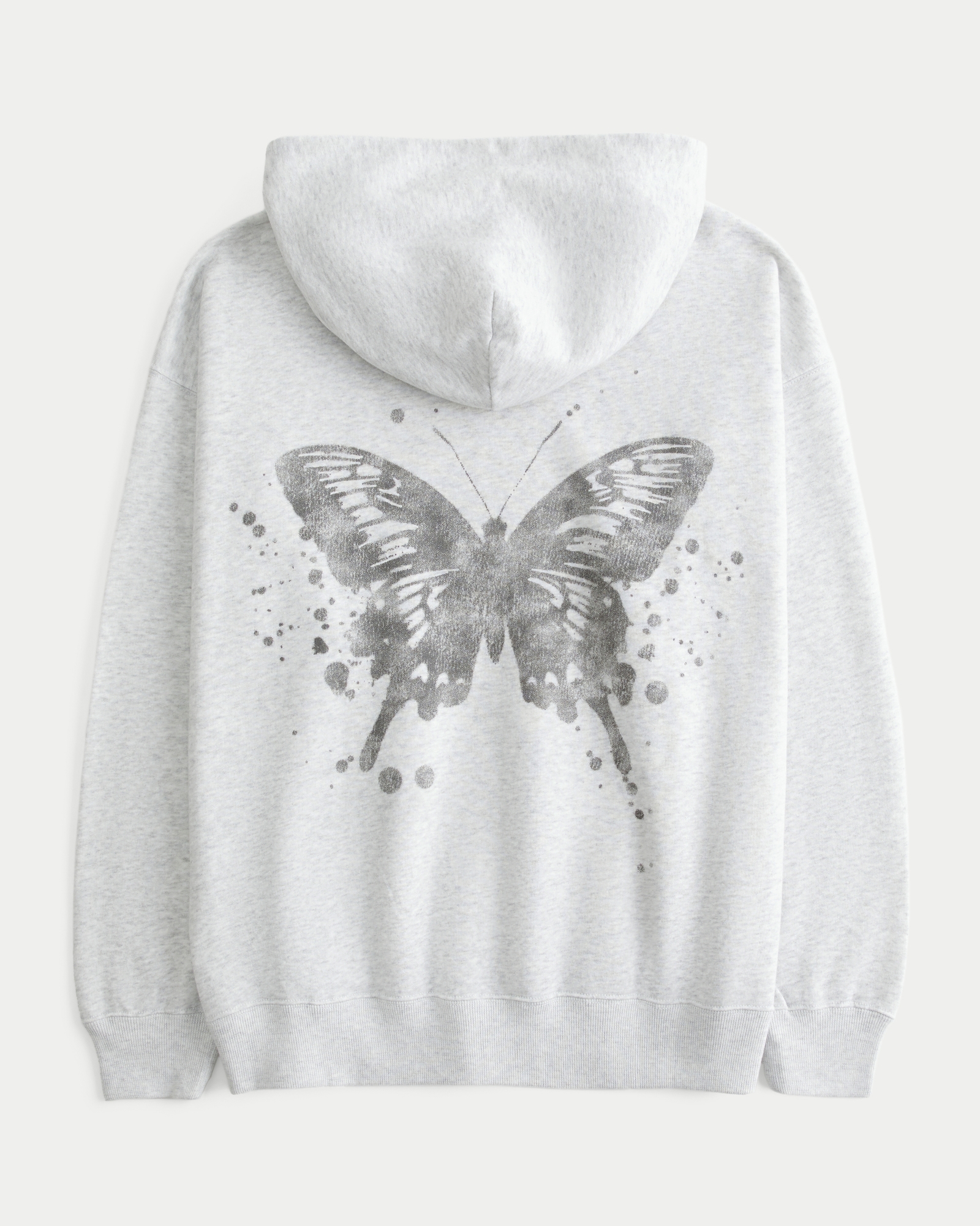 Hollister Feel Good Oversized Butterfly Graphic Hoodie